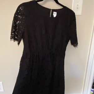 Gap maternity black lace holiday dress Small